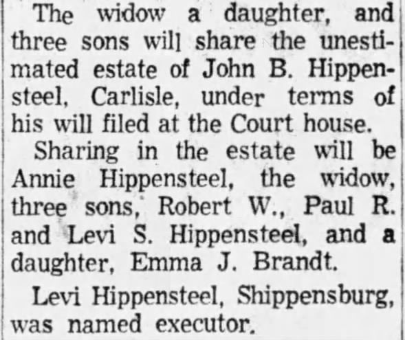 Clipping from The Sentinel